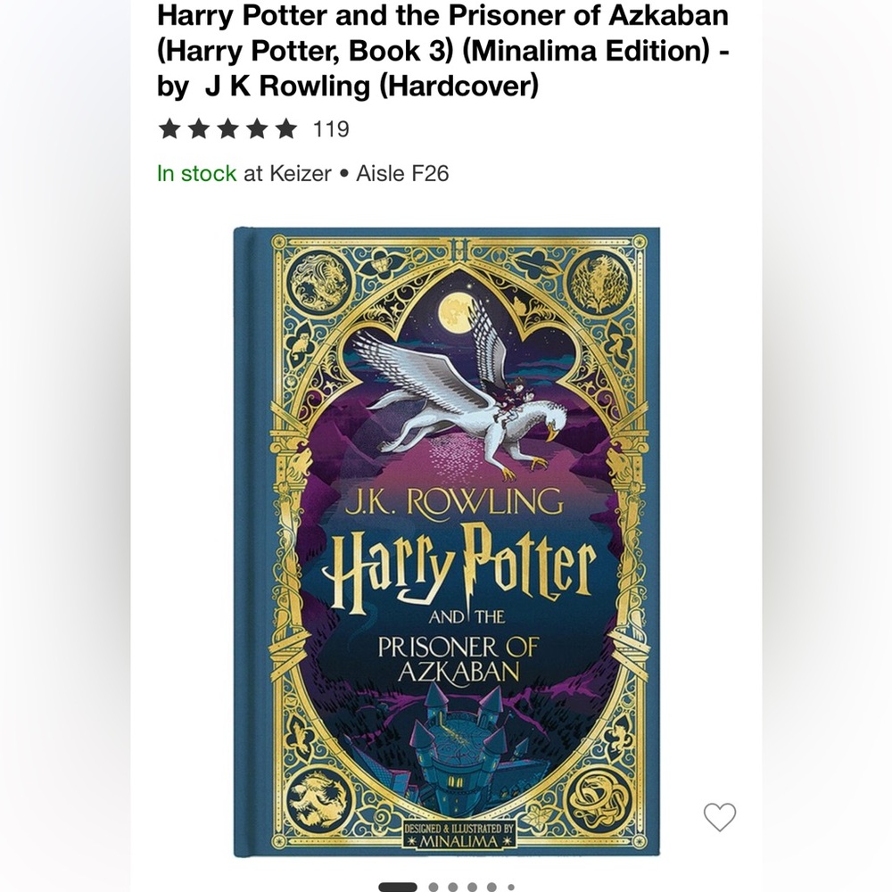 Harry Potter and the Prisoner of Askaban Minalima edition